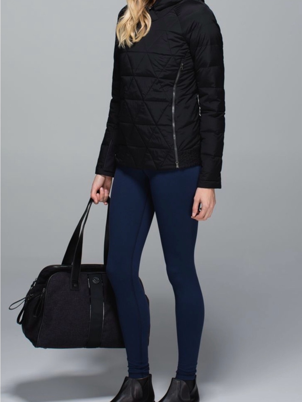 Lululemon Fluffed Up Pullover Sleek Down-filled Running Jacket Black Size 4